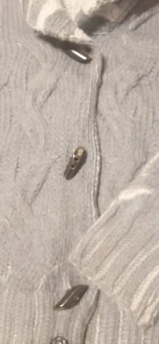 Jersey Zara Lana Gris Trenzado