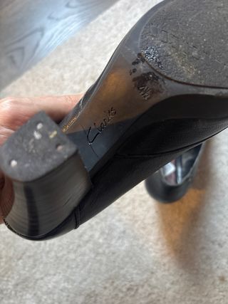 Zapatos de tacón negros mujer Clarks