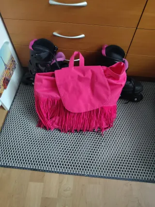 Patines en línea Oxelo negros y rosas