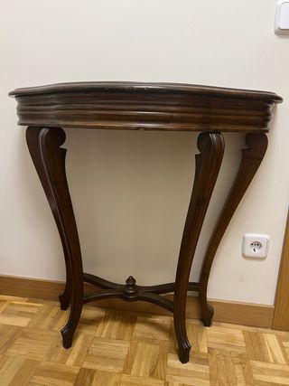 Mesa auxiliar consola recibidor maciza y natural