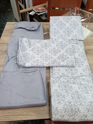 Set Lenzuola Pirineo 150 Grigio/Bianco