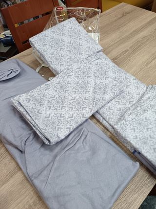 Set Lenzuola Pirineo 150 Grigio/Bianco