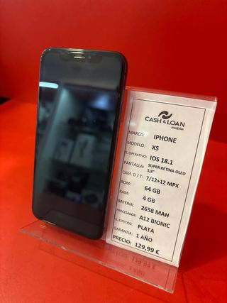 iPhone XS 64GB Argento - Batteria 84%