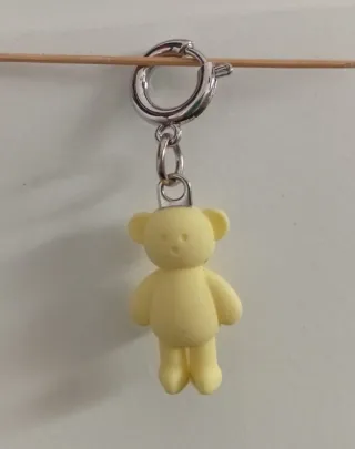 Llavero Tous Oso Silicona Amarillo