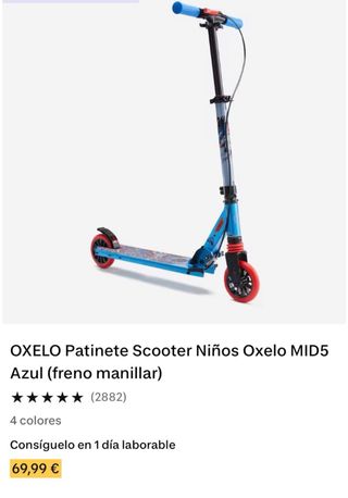 Patinete Oxelo Decathlon Azul