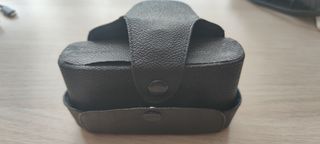 Funda de cámara de cuero negra