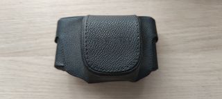 Funda de cámara de cuero negra