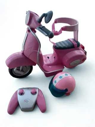 Moto Scooter RC Baby Born Rosa Nancy REGALO CASCO
