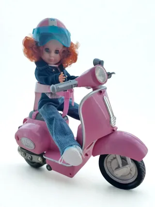 Moto Scooter RC Baby Born Rosa Nancy REGALO CASCO