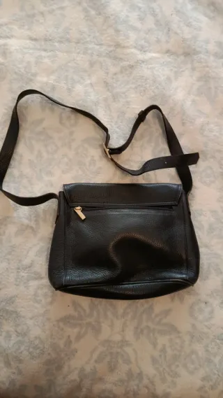 Borsa a tracolla in pelle Didier Lamarthe nera