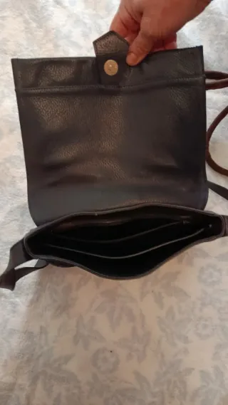 Borsa a tracolla in pelle Didier Lamarthe nera