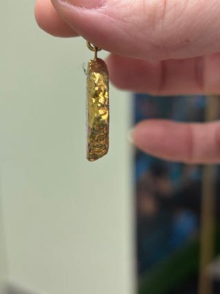 Colgante Ágata Multicolor Baño Oro