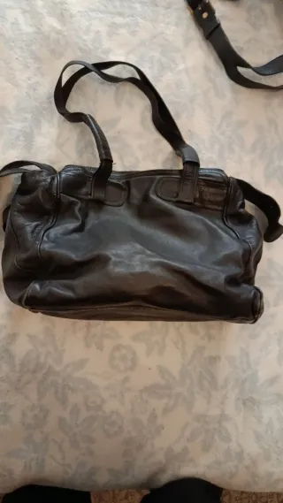 Borsa in pelle nera