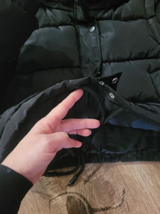 Piumino crop 2 in 1 nero