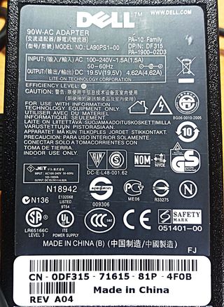 Cargador portátil DELL 90 W