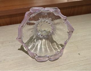 Ricambio Murano per lampadario rosa trasparente