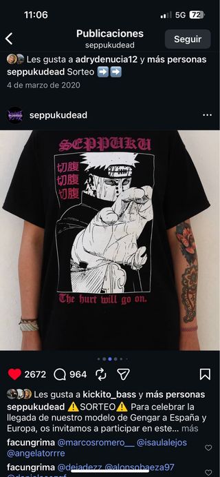 CAMISETA NARUTO / PAIN