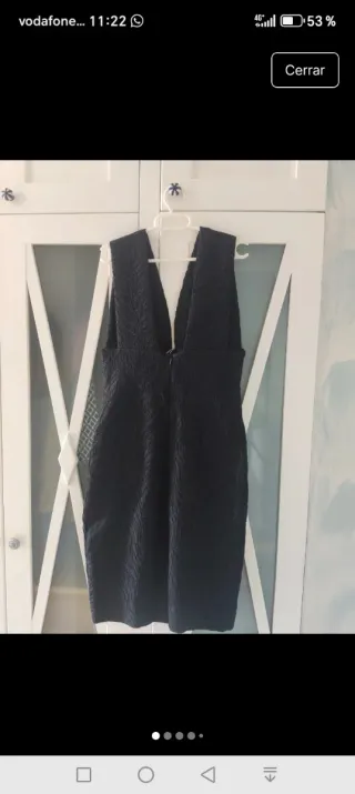 Vestido fiesta Mango Negro