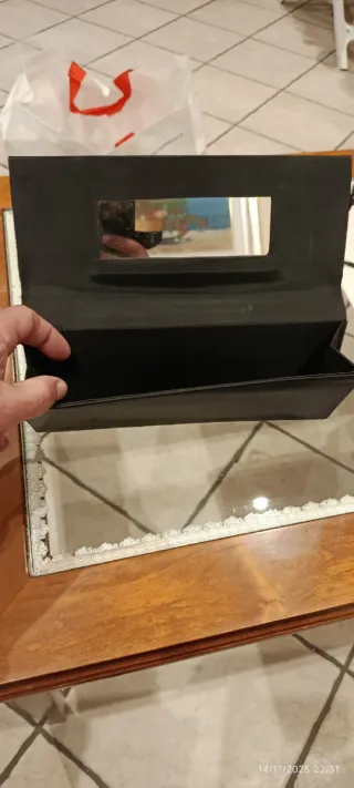 Borsa elegante nera con strass