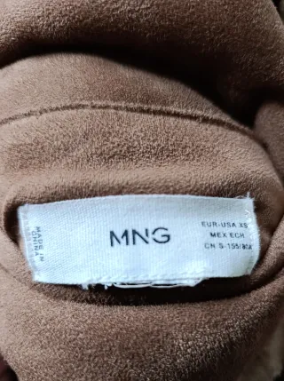 Abrigo reversible Mango efecto ante y pelo