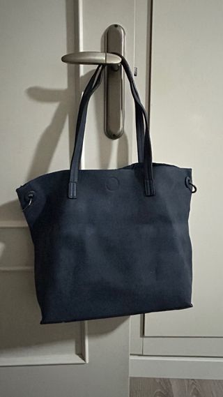 Bolso azul de tela