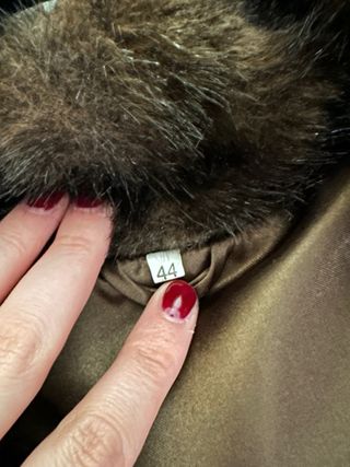 Abrigo de pelo marrón