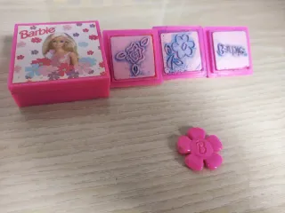 Carta y sellos Barbie años 90