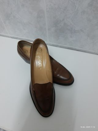 Zapatos mocasines piel mujer T 39