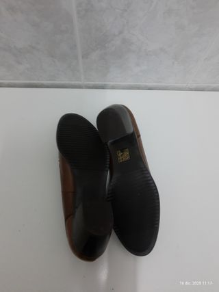Zapatos mocasines piel mujer T 39