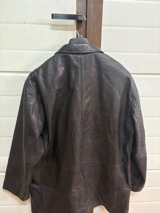 Americana Piel Negra Massimo Dutti Talla S