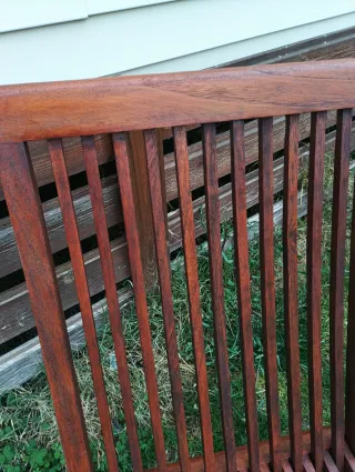 Conjunto Teca: Mesa, 5 Sillas y 2 Sillones