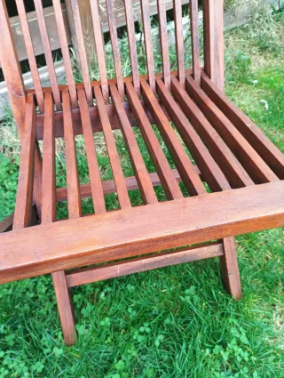 Conjunto Teca: Mesa, 5 Sillas y 2 Sillones