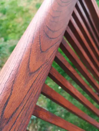 Conjunto Teca: Mesa, 5 Sillas y 2 Sillones