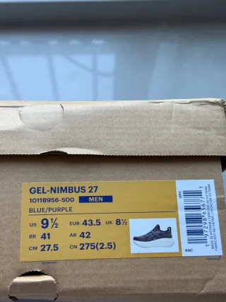 Asics Gel Nimbus 27 Azul/Blanco