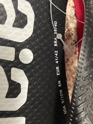 Havaianas ciabatte nere e rosse taglia 41