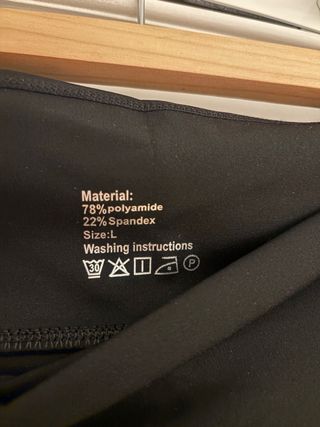 Mallas negras talla L