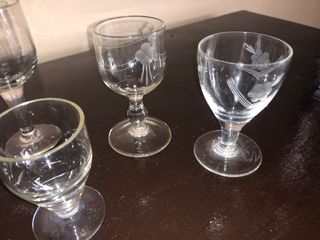 4 Bicchierini Cristallo Antichi