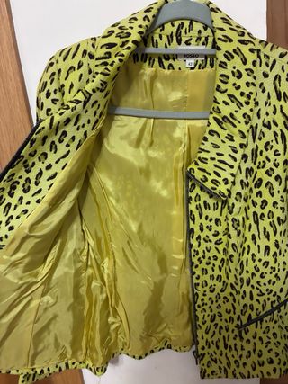 Chaqueta Vintage CARMELA Animal Print Talla XL