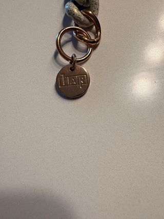 Bracciale Unoaerre ottone e ceramica bianca