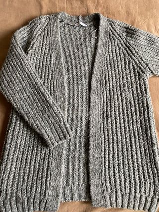 Cárdigan Zara punto grueso 16% lana