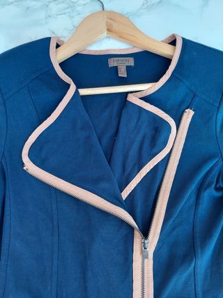 Chaqueta Cortefiel Talla S Azul/Beige