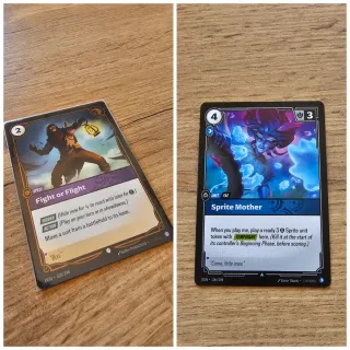 Lote Riftbound - Fight or Flight y Sprite Mother