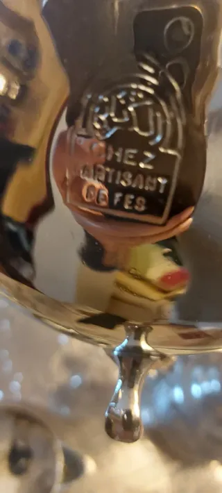 Vassoio in Argento Marocchino con Servizio da Caffè