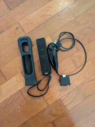 Mando Wii Negro + Accesorios