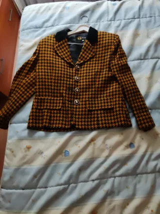 Traje de chaqueta pata de gallo talla 42