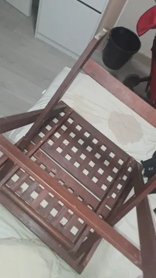 Tavolo pieghevole in legno teak