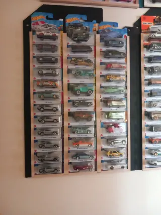 3x Expositores Porta-Carrinhos Hot Wheels Pretos