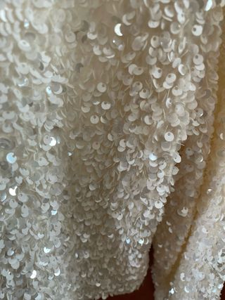 Chaqueta fiesta lentejuelas lazos negros