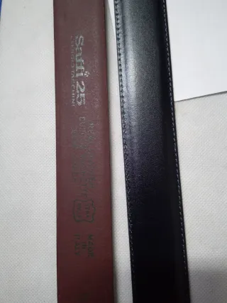 Set 2 Cinture Uomo Pelle.