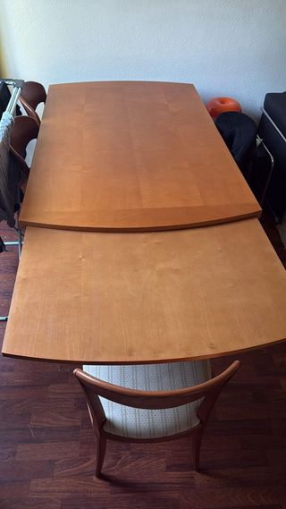 Mesa de comedor extensible madera